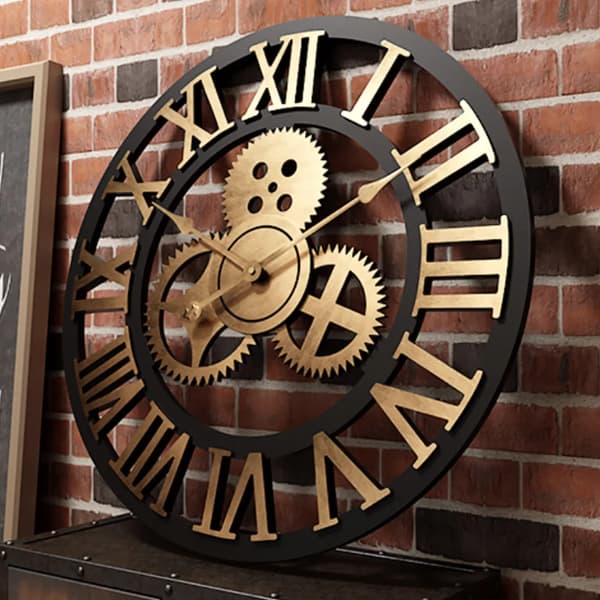 30cm Stor Väggklocka Modern Design Kvarts Klocka Tyst Tid