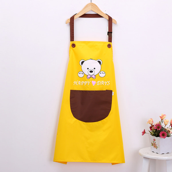 Yellow Adjustable Children's Chef Apron for Cooking Painting