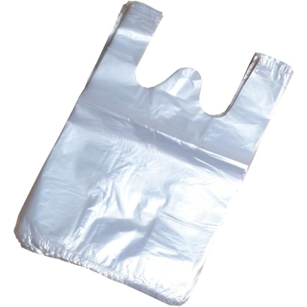 100pcs 24x36cm/9.4x14inch Clear Plastic Vest Bags Vest Style