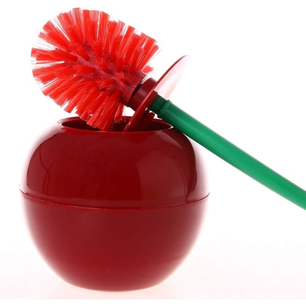 Cherry Toilet Brush and Holder Plastic Toilet Brush Cherry