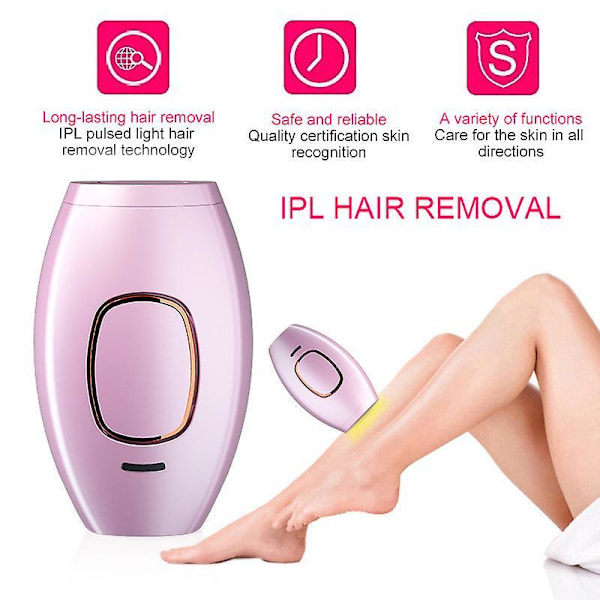 Professionell IPL-epilator Laserhåravlägsning Fotoepilator Maskin Håravlägsnare Ansikte Kropp Foto Permanent Pulserande Ljus Enhet Pink