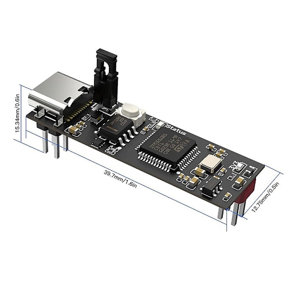 U2c-modul V1.0 - vedtar 32-biters Arm Cortex-m0+-serie Stm32g0b1cbt6 hovedkontroll for Bigtreetech-pi V1.2 støtter CAN-buss