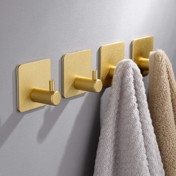 Rustfrie Stål Power Load Adhesive Hooks, Elegant Stil