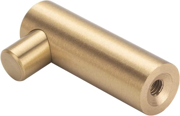 Väggmonterad klädkrok i mässing, guld, (skruvar medföljer)