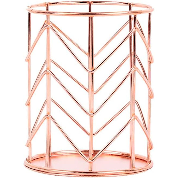 1 stk (Rosaguld) Metalbelagt Minimalistisk Kosmetik Rund Opbevaring