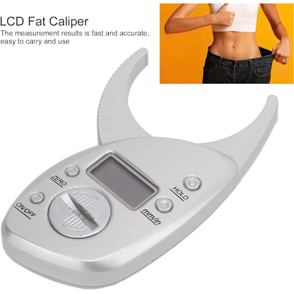 Kroppsfettkaliper Digital Kroppsfettkaliper Hudveckkaliper LCD