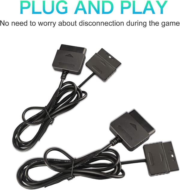 2-pak 1,8 m forlængerkabel til PS2-controller