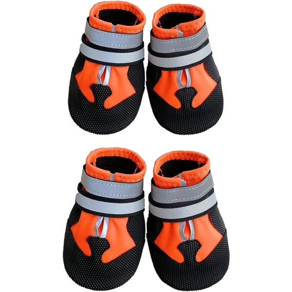 Dog Boots, Dog Protective Boots 4 Pieces Dog Breathable Shoes