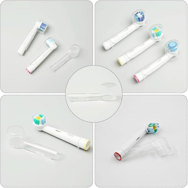 12 stk Oral B Børstbeskyttelseshette, Utbyttbar Børstlagring for