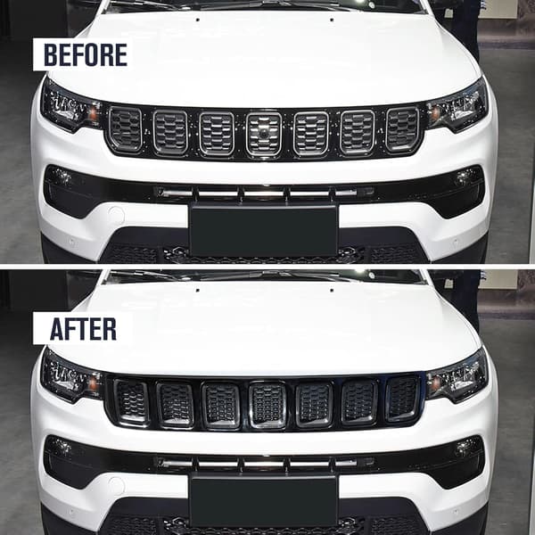 Hiilikuitu maskisuoja Jeep Compass MP 2017-2020