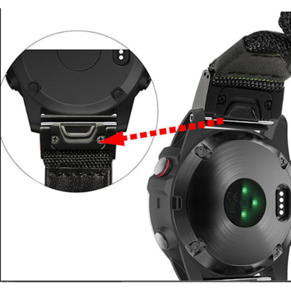 Passar Fenix ​​5 snabbspänne nylonband Fenix ​​7 enkel q