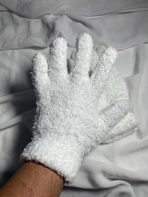 Mjuka Vinterhandskar Fluffig Lyxig Mode One Size - Vit
