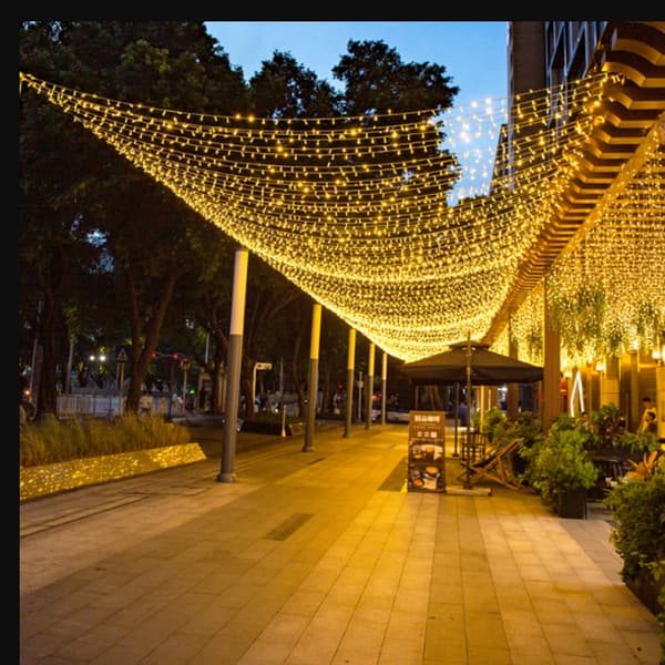 Høstdekorasjonslys, 20M 200 LED Orange Halloween