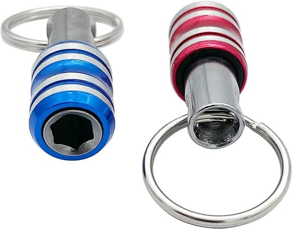 5-pack 1/4\" Hex-skaft Nyckelringsskruvmejselbitshållare