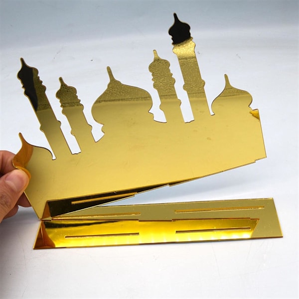 1 stk Eid Mubarak Dekor, Akryl Ramadan Senterpynt, Islamsk
