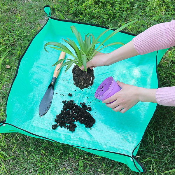 100*100CM Hagematte, Hjem Hagearbeid Planting Drift Matte, Sukkulente Grønne Planter, Vanning og Blanding Jord, Vanntett PE Gulv Skiftende Matte