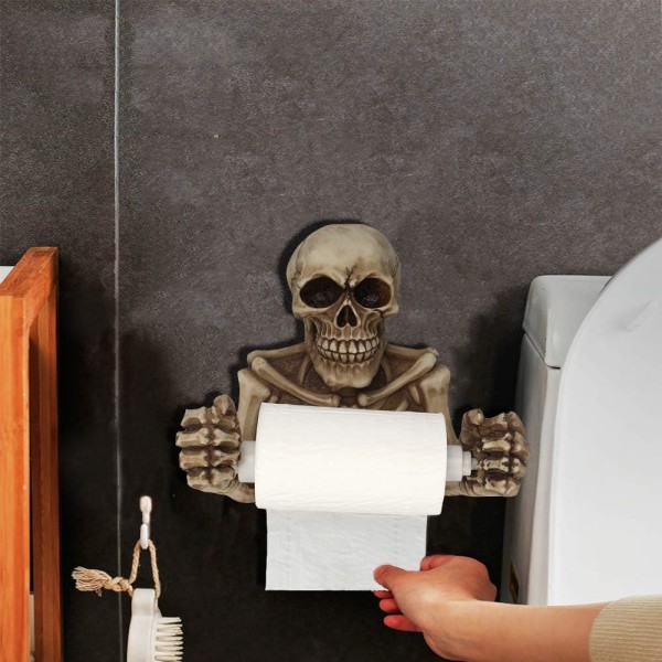 Retro-kallo WC-paperiteline, Halloween-koristeet WC