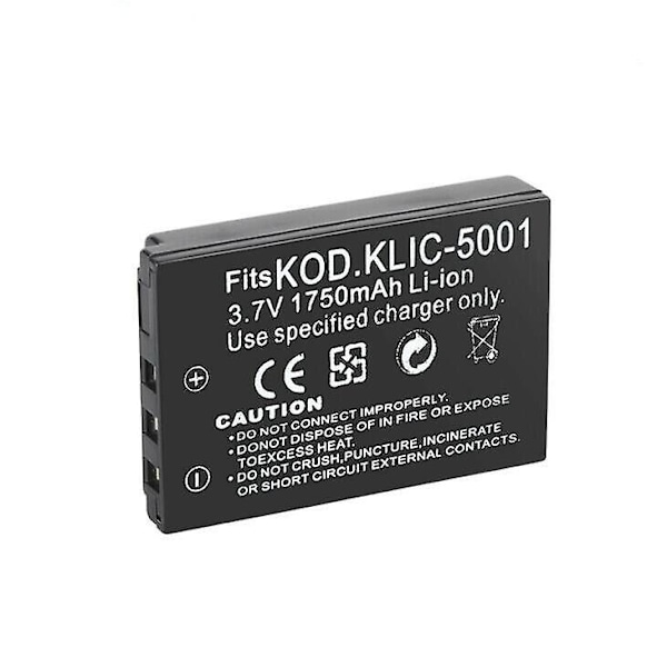 Erstatningsbatteri for Kodak Klic-5001 / Sanyo Db-l50 - Li-ion 3