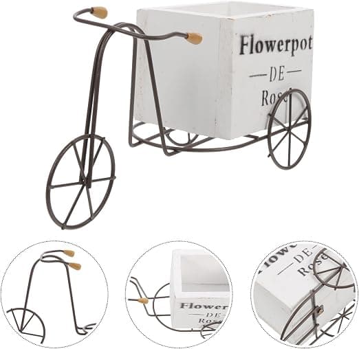 1 Stycke Cykelplanterare Rustik Patio Planter Planter Växt