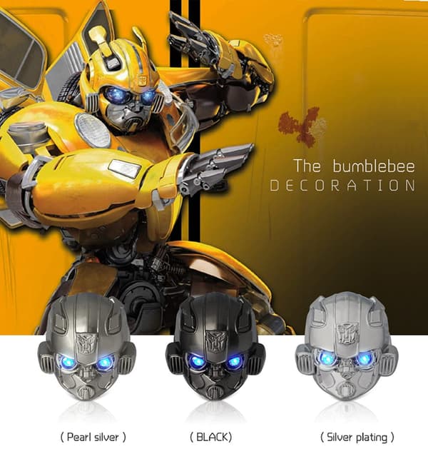 Bumblebee Bil Startknap Beskyttelsesdæksel (Titanium Sort)