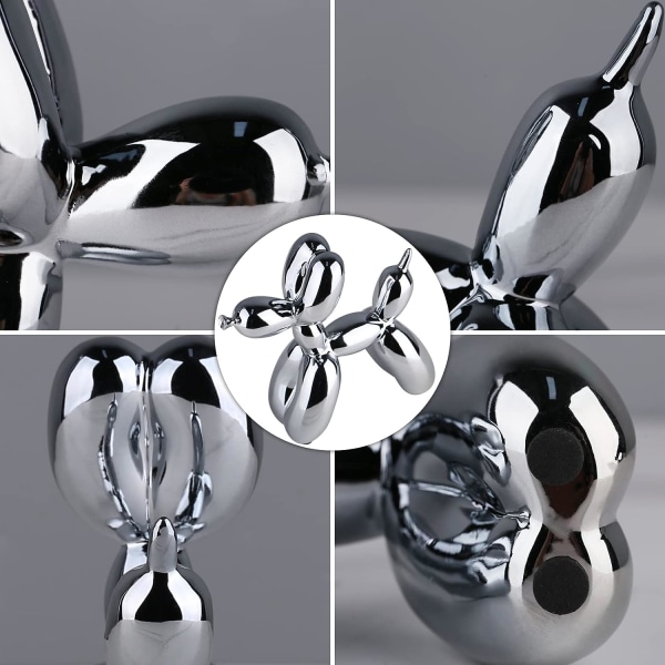 Shiny Electroplating Ballon Dog Statue Samleobjekter Figurer