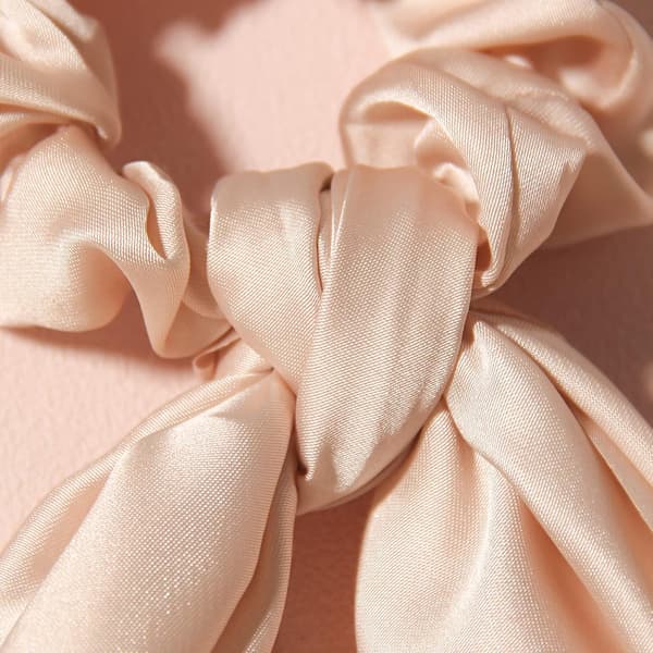 2-pack knutna rosett hår scrunchies elastisk hår scarf svart hår