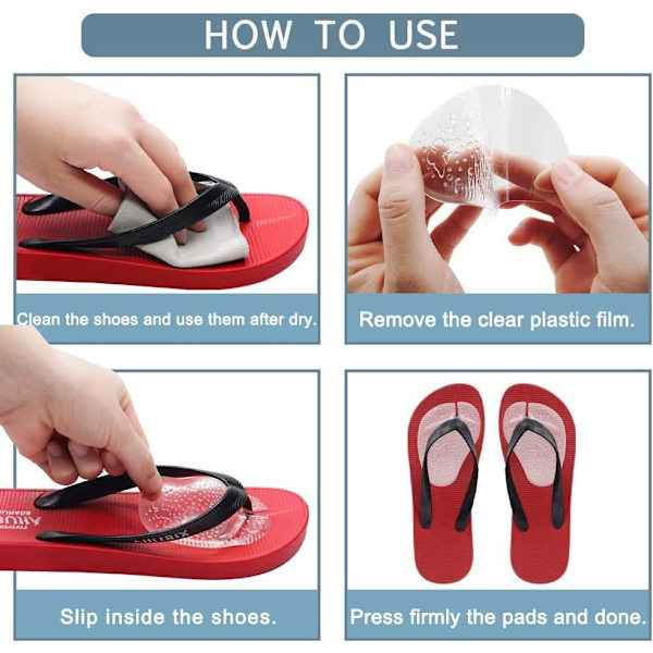 3 par Metatarsal-puter for menn og kvinner flip-flops-puter