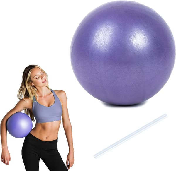 1 Stycke Lila Pilates Yogaboll Vete Rörsboll PVC Explosionssäker