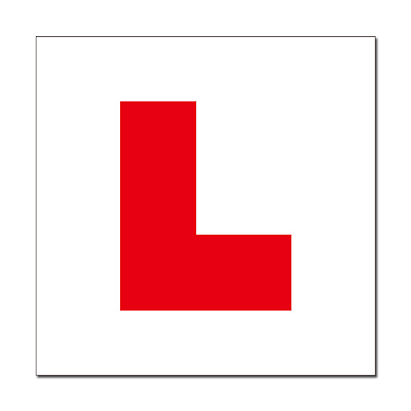 1 kappale L-levyä autokouluun ja ajamiseen, magneettinen UK