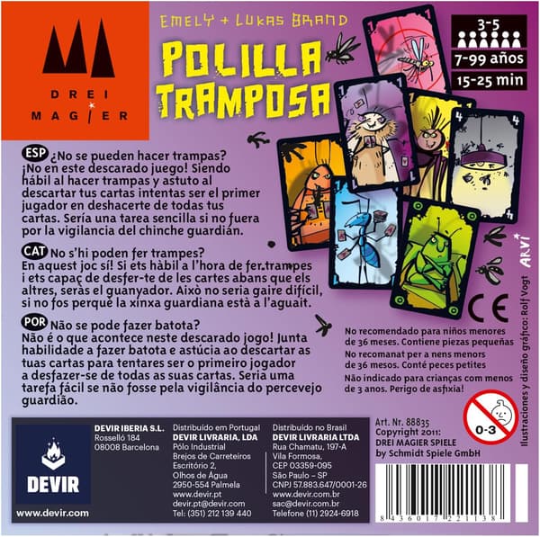 Lautapeli Bugs, Huijausperhonen
