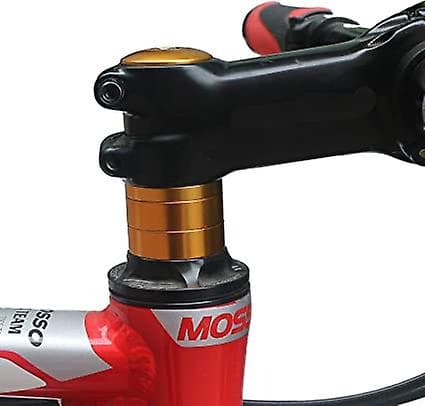 Headset Spacer med Stem Top Cap, Headset Star Nut Guld Farve