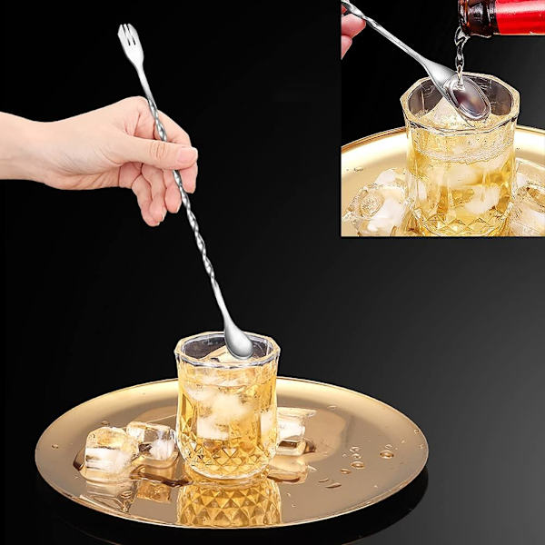 6 stk. spiral blandingsske, cocktail blandingsske, spiral håndtag