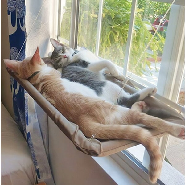 Kattfönsterram Kattbädd Fönster Säker och Platsbesparande Katt
