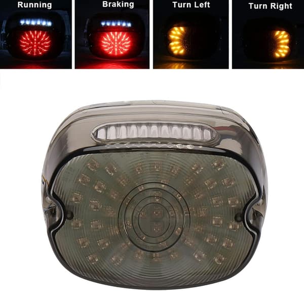 Lågprofil LED Bakbromsljus för Harley Dyna Road King Glide