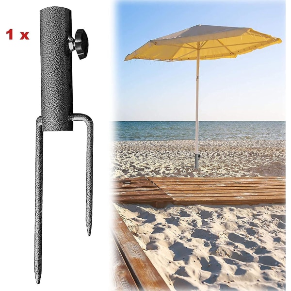 Parasol markpinne markspik paraply strandankare parasollpinne järnparasollstativ parasolltillbehör fixering