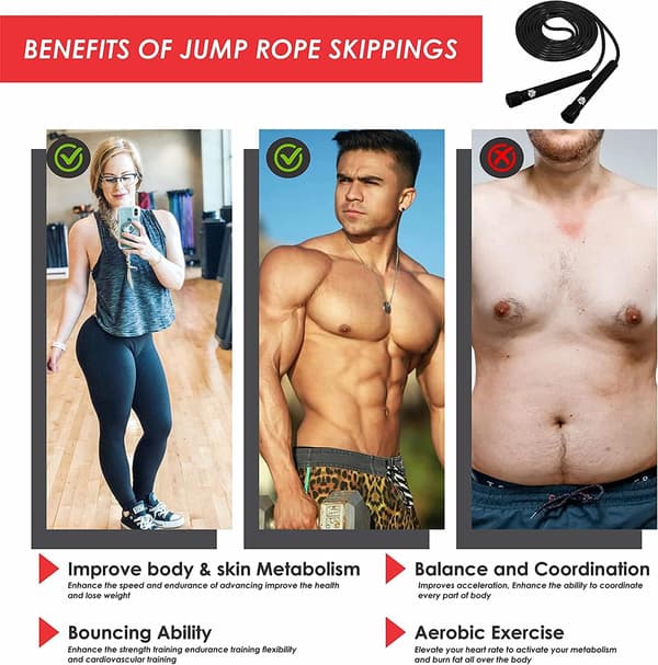 Justerbar Hopprep Speed ​​Rope Blå för Boxningsträning