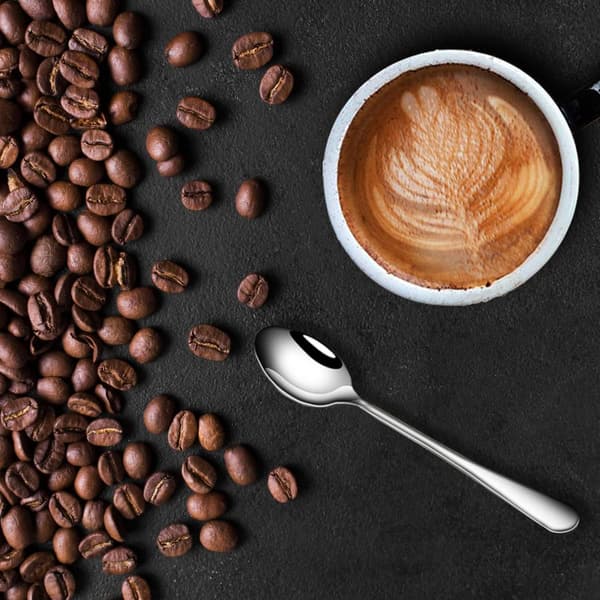Sæt med 12 små kaffeskeer. Etc. Rustfrit stål -