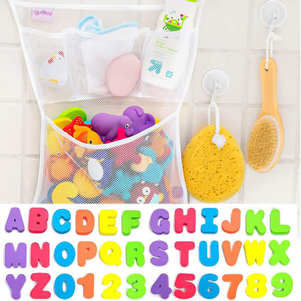 Förvaringsnät med Babyinlärningsmaterial, Siffror och Bokstäver