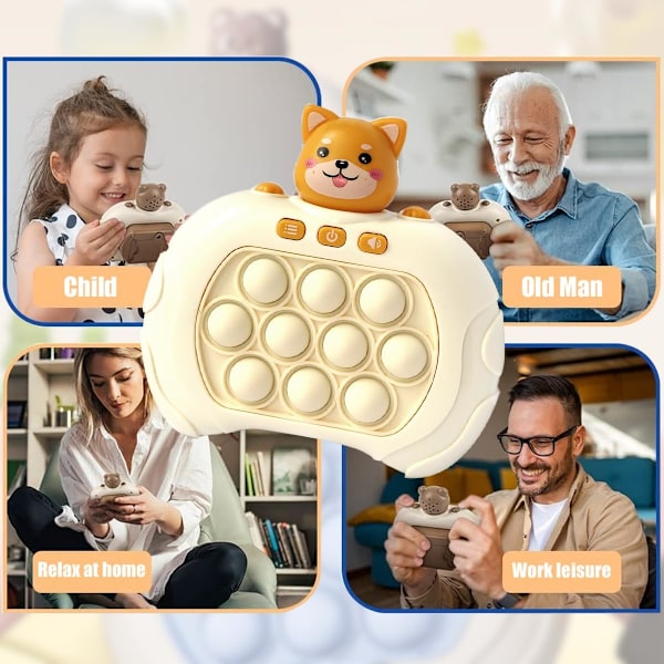 Snabb Tryck-Bubbla Spel för Barn & Vuxna, Mini-Handhållen Snabbhastighet Tryckspel, Stressavlastande Pop Fidget Spel Leksaker