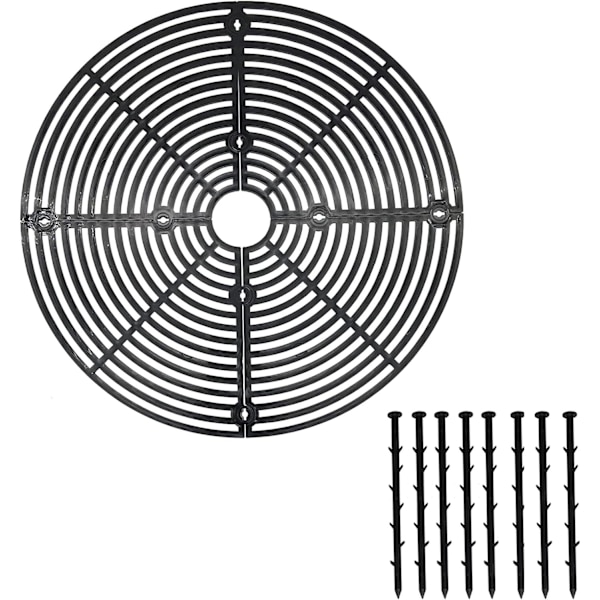 1 stk. 30 cm Sort Hullet Solidifieret Anti-Sænkning Anti-Barn