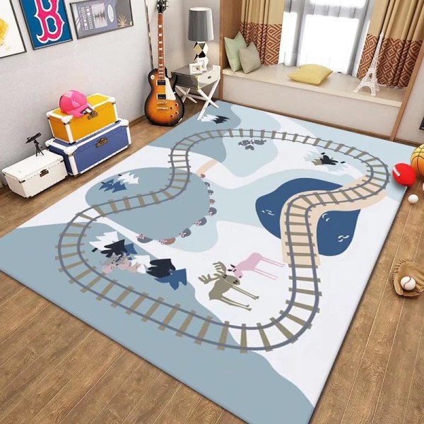 Child Early Education Mat Cartoon Car Track Floor Mat Crawling