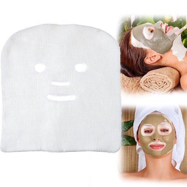 100 stycken gasbindsmasker Set Engångs Vit Mesh Hudvård Skönhet
