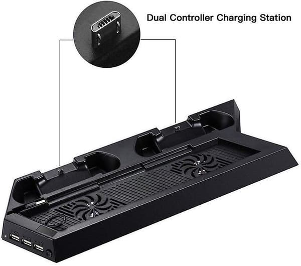 For PS4 Vertikal Stativ Kjølevifte