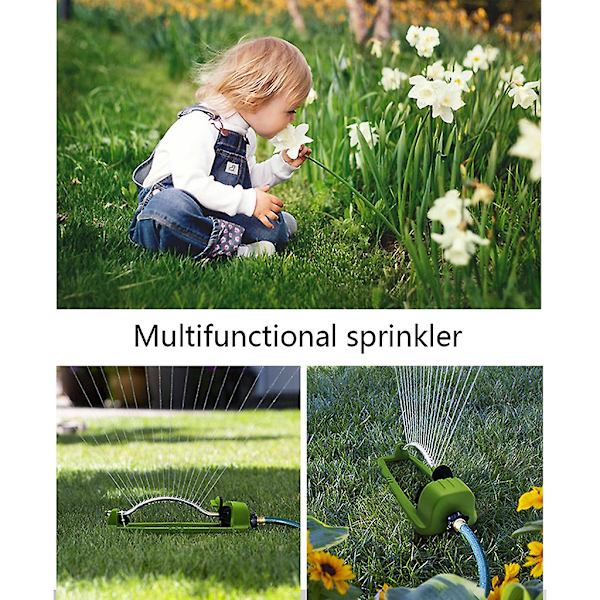 Automatisk oscillerande sprinkler justerbar vattenspruta för gräsmatta trädgård gård bevattning rotation bevattningsanordning