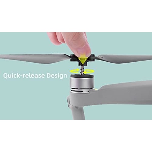 (2 Par Orange) Kompatibel 7238F Lågbruspropeller för DJI Mavic Air 2/ Mavic Air 2S Drönarpropellrar Snabbkoppling Pr