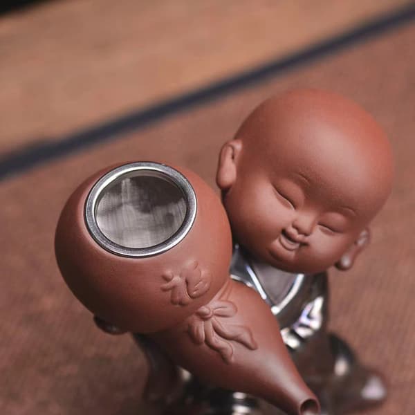 1 stk. Te-Dyr Lille Munk Zen Keramik Te Tilbehør Buddha