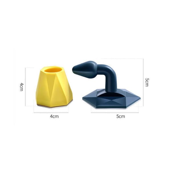2 Pak Silent Dørstoppe med Silikon Bumper Design Punch-Free