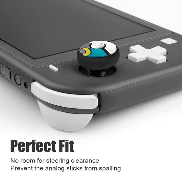 Switch Joycon Tommelgreb Hætter, Blød Silikon Joystick Dæk Kompatibel med Nintendo Switch/OLED/Switch Lite, Analo