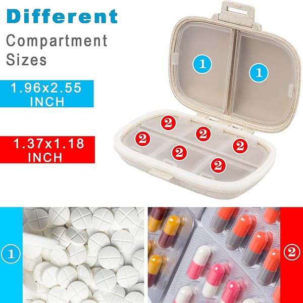 Ukentlig pilleboks, 7-dagers medisinboks, plast