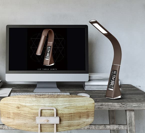 U2 LED Øyevern Bordlampe USB-Plugg Evighetskalender Liten